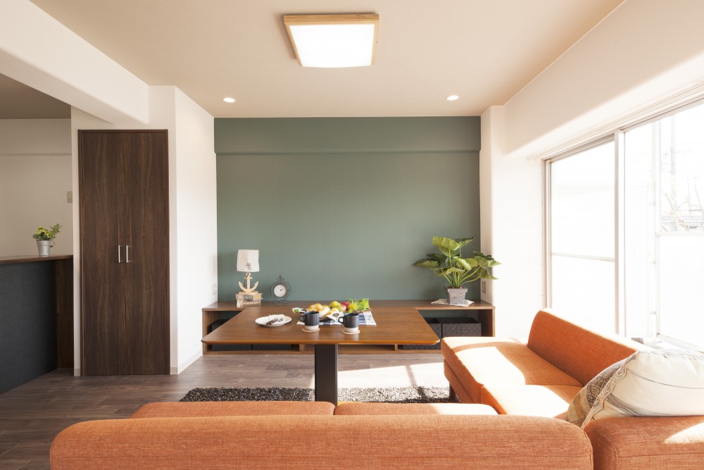 中古マンションにカフェ風リビングのリノベーションをしました 八尾不動産ナビ 株式会社mima 八尾市 東大阪市エリア最大級の中古住宅情報 住まいリノベーション 株式会社mima