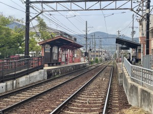 嵐電車折神社駅