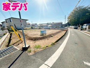 外観 建築予定地です。ご見学希望のお客様につきましては同型同仕様の物件にご案内いたします
