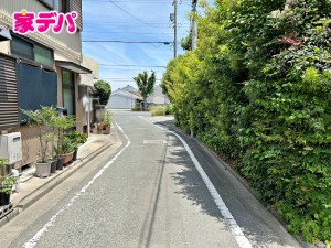 外観 前面道路:北西側約3.6~5.4m幅