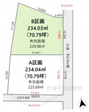 間取 B区画 ※図面と現況に相違ある場合には現況優先とします。