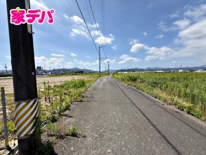 外観 北側は車通りも比較的少なく、毎日の車の出し入れもスムーズ!