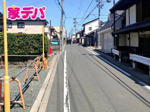 外観 前面道路:南側約4m幅