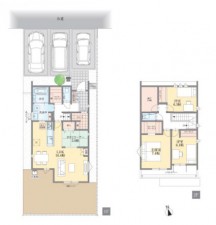 間取 3SLDK+畳コーナー3帖+ファミリークローク
