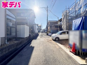 外観 前面道路:東側約4.1m幅