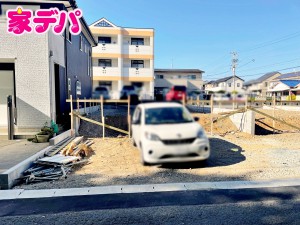 外観 【3号棟】建築予定地です! ・3LDK+多目的スペース(3.75帖) ・LDK15帖 ・全居室収納完備 ・納戸(多目的スペース) ・全居室広さ6帖以上 ・シューズクローク