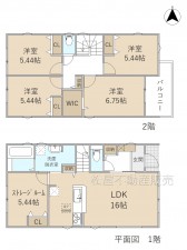 間取 4SLDK※図面と現況に相違ある場合には現況優先とします。