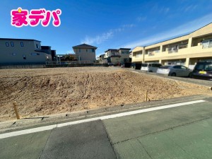 外観 建築予定地です。ご見学希望のお客様につきましては同型同仕様の物件にご案内いたします