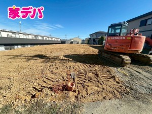 外観 建築予定地です。ご見学希望のお客様につきましては同型同仕様の物件にご案内いたします