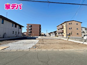 外観 建築予定地です。ご見学希望のお客様につきましては同型同仕様の物件にご案内いたします