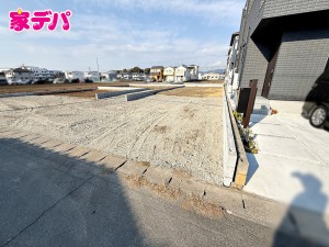 外観 建築予定地です。ご見学希望のお客様につきましては同型同仕様の物件にご案内いたします