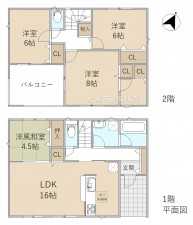 間取 4LDK+テレワークルーム※図面と現況に相違ある場合には現況優先とします。