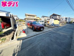 外観 建築予定地です。ご見学希望のお客様につきましては同型同仕様の物件にご案内いたします