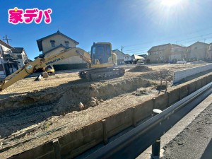 外観 建築予定地です。ご見学希望のお客様につきましては同型同仕様の物件にご案内いたします