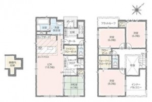 間取 4LDK※図面と現況に相違ある場合には現況優先とします。