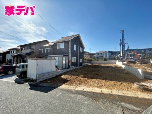 外観 建築予定地です。ご見学希望のお客様につきましては同型同仕様の物件にご案内いたします