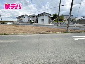 外観 建築予定地です。ご見学希望のお客様につきましては同型同仕様の物件にご案内いたします