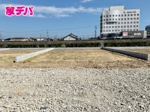 外観 建築予定地です。ご見学希望のお客様につきましては同型同仕様の物件にご案内いたします