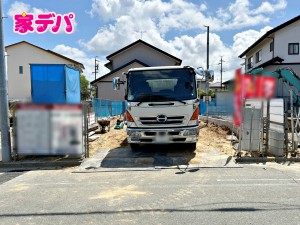 外観 【3号棟】建築予定地です! ・3LDK+タタミコーナー3帖 ・LDK18.5帖 ・全居室収納完備 ・ファミリークローゼット ・スキップフロア ・吹抜け ・シューズクローク ・リビングエアコン