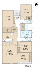 間取 4LDK※図面と現況に相違ある場合には現況優先とします。