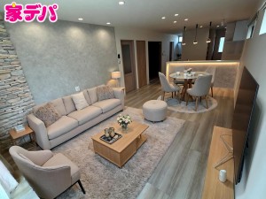 居間 【リビング22.7帖】 ※掲載の家具・小物はCGによるイメージです。実際の販売価格には含まれておりません。