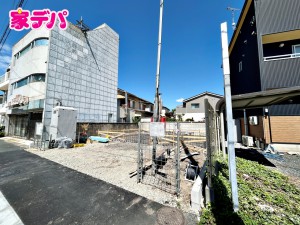 外観 建築予定地です。ご見学希望のお客様につきましては同型同仕様の物件にご案内いたします