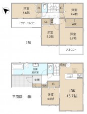 間取 5LDK※図面と現況に相違ある場合には現況優先とします。