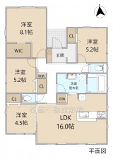 間取 4LDK※図面と現況に相違ある場合には現況優先とします。