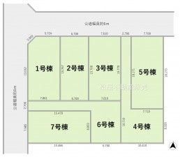 間取 1号棟 ※図面と現況に相違ある場合には現況優先とします。