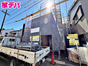 外観 建築予定地です。ご見学希望のお客様につきましては同型同仕様の物件にご案内いたします。当日のご連絡でも対応いたします。お気軽に『家デパ』までお問い合わせ下さい!経験豊富なスタッフが対応いたします。