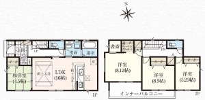 間取 4LDK※図面と現況に相違ある場合には現況優先とします。