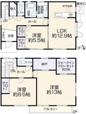 間取 3SLDK ※図面と現況に相違ある場合には現況優先とします。