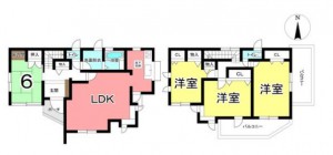 間取 4LDK ※図面と現況に相違ある場合には現況優先とします。