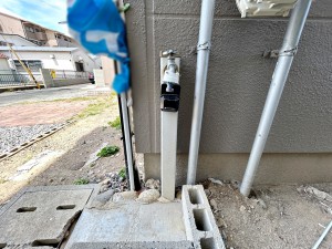 外観 立水栓が設置されています!お庭の水撒き、洗車、お掃除、お子様の水遊びなど便利です!