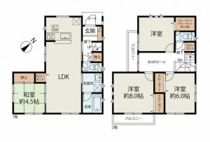 間取 4LDK ※図面と現況に相違ある場合には現況優先とします。