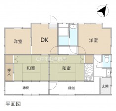 間取 4DK ※図面と現況に相違ある場合には現況優先とします。