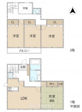 間取 4LDK ※図面と現況に相違ある場合には現況優先とします。