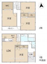 間取 4LDK ※図面と現況に相違ある場合には現況優先とします。