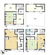 間取 4SLDK+DK ※図面と現況に相違ある場合には現況優先とします。