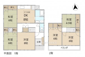 間取 ※図面と現況に相違ある場合には現況優先とします。