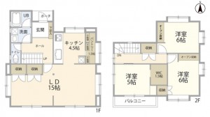 間取 3SLDK※図面と現況に相違ある場合には現況優先とします。