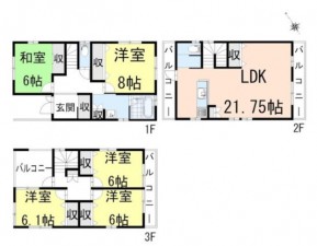 間取 5LDK ※図面と現況に相違ある場合には現況優先とします。