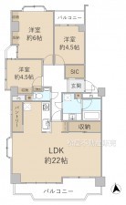 間取 3LDK ※図面と現況に相違ある場合には現況優先とします。