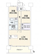 間取 2LDK ※図面と現況に相違ある場合には現況優先とします。